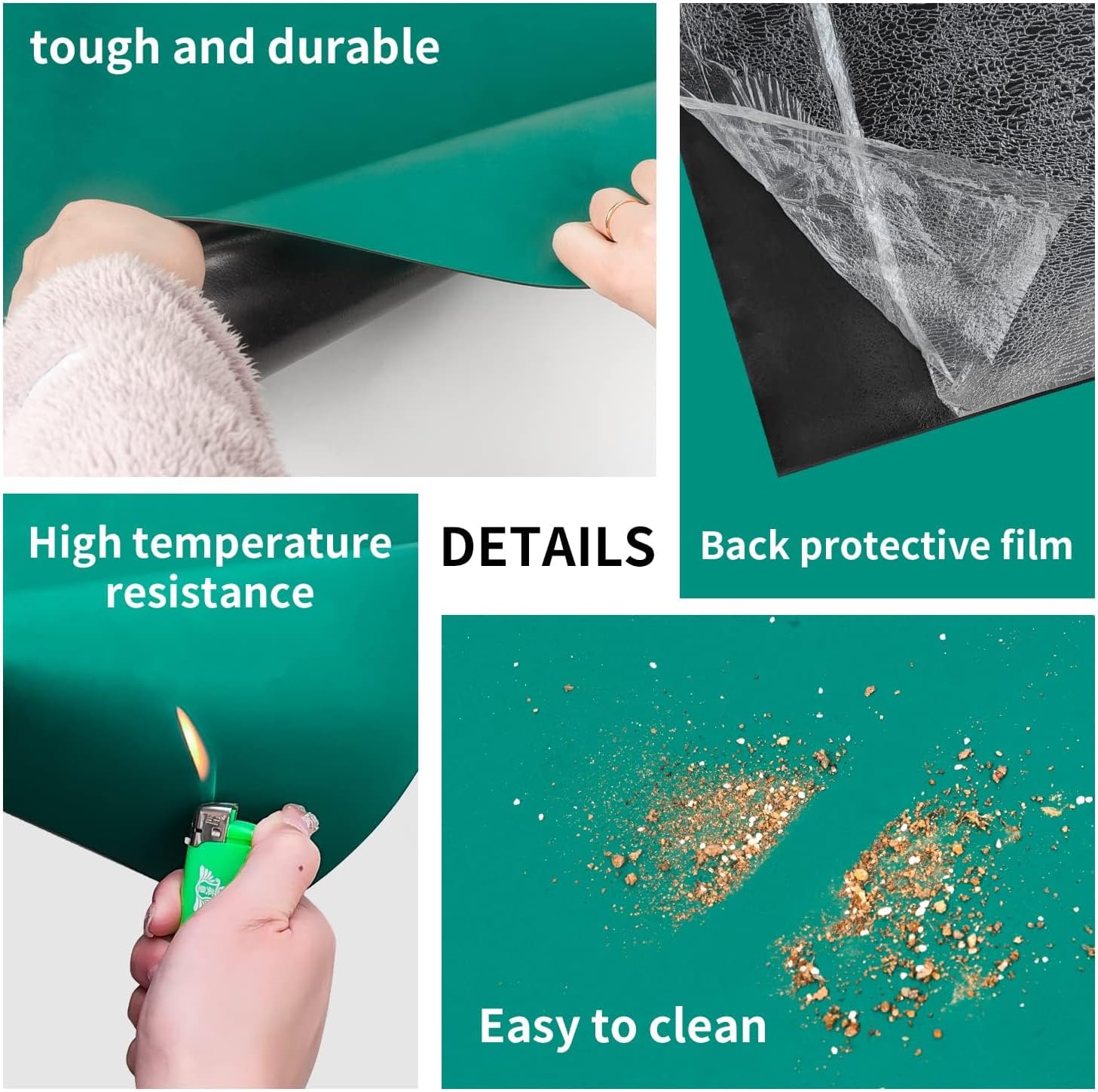 ESD Rubber Mat 1.8mm-3mm Antistatic Table Mat for Laboratories