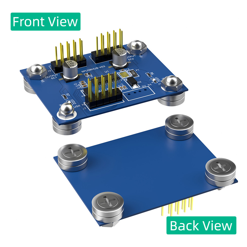 4-Port USB 2.0 Hub with Power LED and Magnetic base