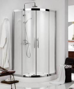 China Round Circular Transparent Shower Door Glass Tempered Curved wholesale