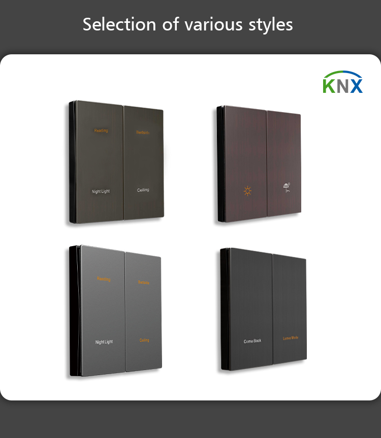 Smart Laffey Home KNX Light Switch 86mm for Controlling lamp