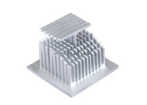 China Anodized Clear Extruded Aluminum Heatsink Silver 6063 for Industry wholesale