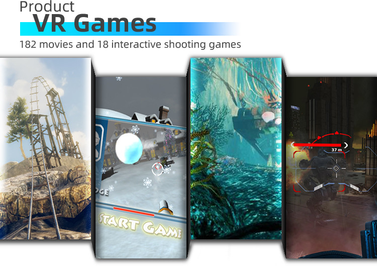 6 Players VR Arcade Simulator Immersive Vibration VR 9D Game Machine