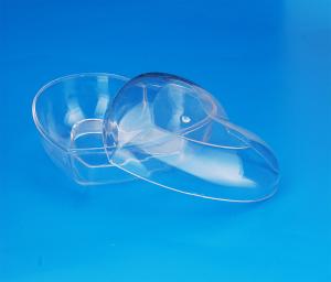 China Heart Shape Plastic Airtight Storage Jars Transparent Color High Durability wholesale