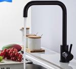Straight Bend Varnish SUS304 ODM 310mm Cold Hot Water Kitchen Faucet