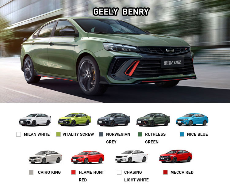 Geely Binrui 2023 2024 Left Hand Drive 1.4T 1.5T Gas Car with Metal Roof Rack 5 Seats High Speed Top Selling 0km Used Car