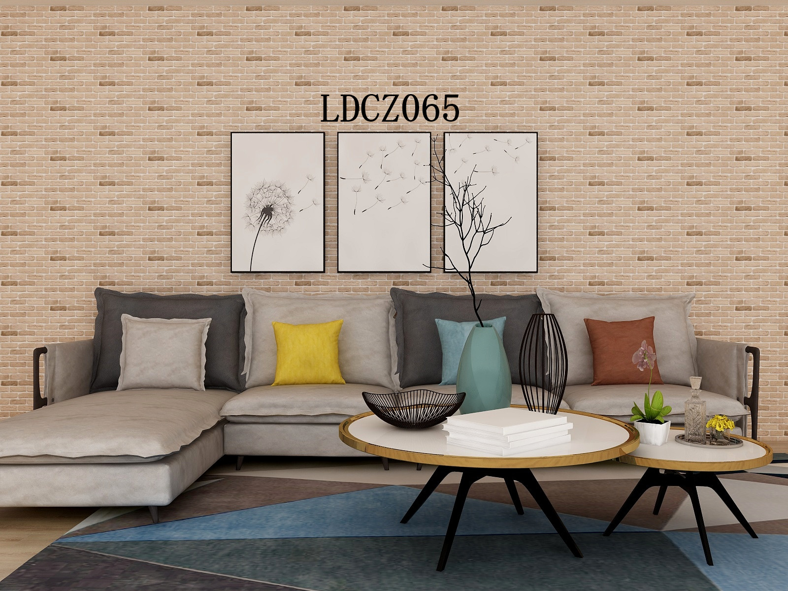 DIY 3D Brick Stone Wallpaper 3D PVC Wallpaper Sticker For Villa Hospital School