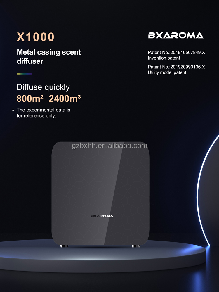 X1000 Air Aroma Diffuser HVAC Hotel Fragrance Diffuser WiFi Black
