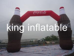 China Coca Cola Bottle Shape Inflatable Arches For Advertising / Inflatable Entrance Arch wholesale