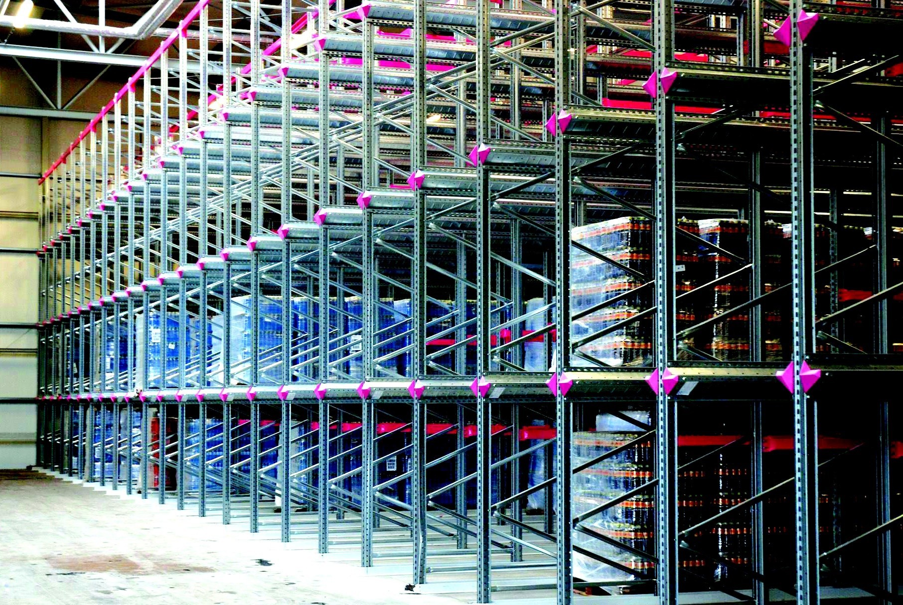 Heavy Duty Warehouse Metal Storage Drive in Drive Through Pallet Racking System