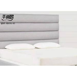 Modern Design Top Quality Tufted Grey Leather Platform Bed