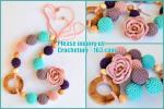 nursing necklace, Teething necklace, Breastfeeding Necklace