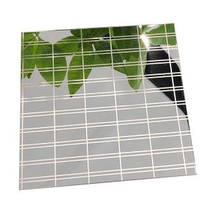 China Silver Polish Stainless Steel Plate Sus304 For Wall ODM Acceptable wholesale