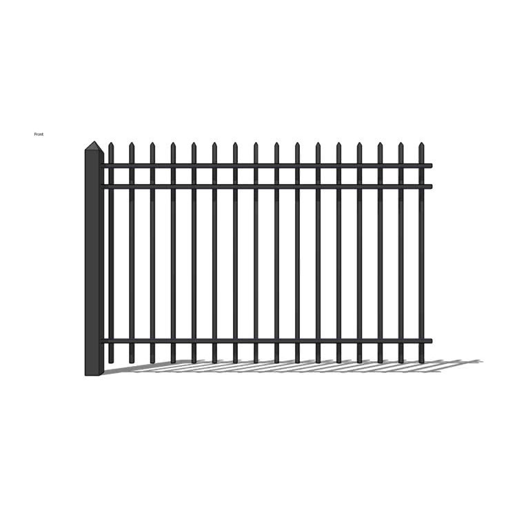 8ft Residential Iron Wrought Fence Commercial Garden Metal Privacy Screen Fence