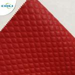Wholesale quilted Synthetic embroidered PU shoe leather