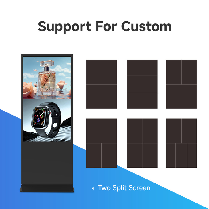 Waterproof High Definition Freestanding Digital Screen LED Advertising Machine