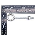 Right Hand Industrial Silver Eye Bolts Nuts Thread Direction Industrial