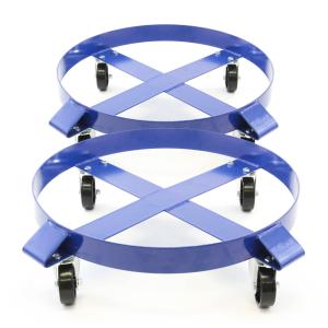 China 1000LB Stainless Steel Drum Dolly Blue 30 Gallon Drum Dolly 1000 Pound Capacity wholesale
