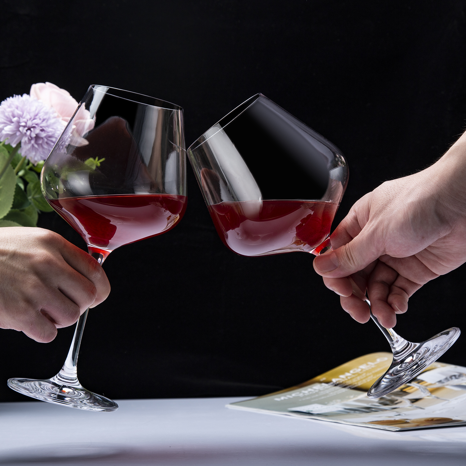 Professional Factory Custom Transparent Lead-Free Crystal Wine Glass Set