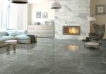 Marble Look Porcelain Ceramic Tile , Non Slip Porcelain Floor Tiles