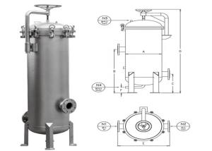 China Universal Design Water Filter Bag Housing For Coconut Oil Processing Machine wholesale