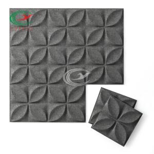 China Butterfly Textured Polyester Fiber Acoustic Panel Nontoxic Fireproof wholesale