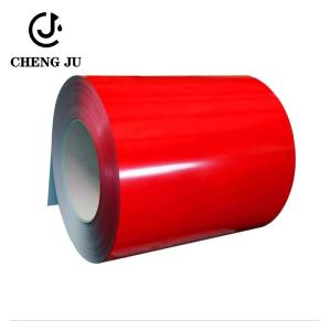 China 0.12-3mm Red Color Coated Galvanized Sheet Metal Coils For Metal Building Materials wholesale