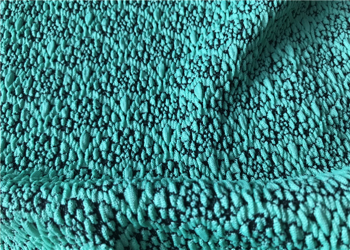Paper Print Warp Knitted Recycled Polyester Fabric 4 Way Stretch 180gsm