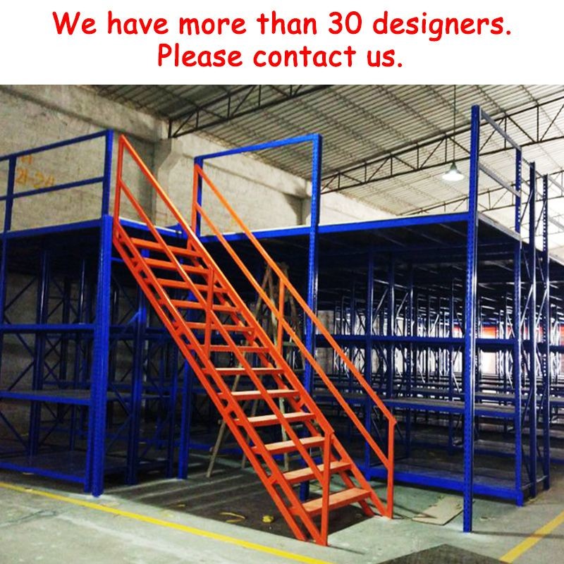 2 Floors Storage Mezzanine Platforms ODM Steel Frame Mezzanine Floor For Shop