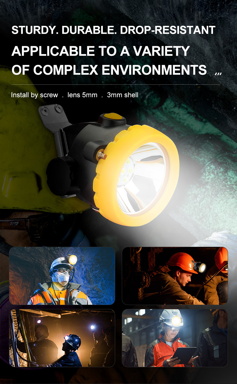 BK2000 Waterproof Mining Headlights Coal Lamp Torch Light Led