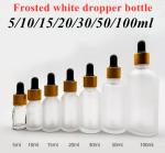 15ml 20ml 30ml Frosted Glass Dropper Bottles Hot Stamping Surface