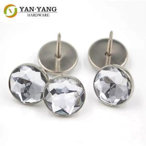 China Crystal Round Rhinestone Diamond Acrylic Upholstery Buttons For Sofa wholesale