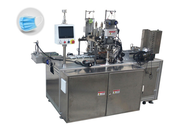 Flat Mask Ultrasonic Ear Loop Welding Machine PLC Controlled