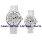 Resonable price stainless steel strap color available of pair watches for lovers