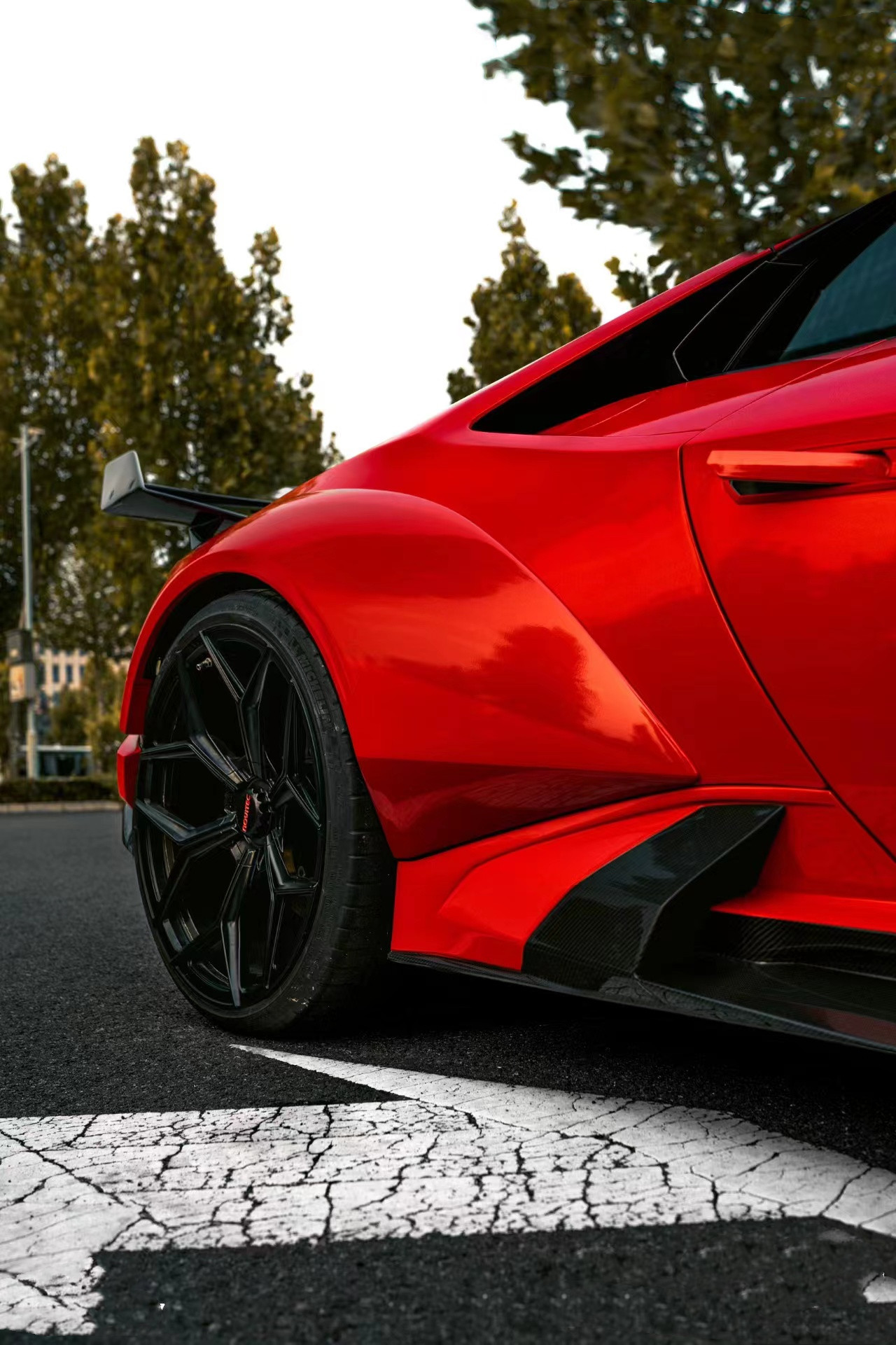 580 Lamborghini Carbon Fiber Body Kit DW Style Lp610 Body Kit Spoiler Widebody Kit