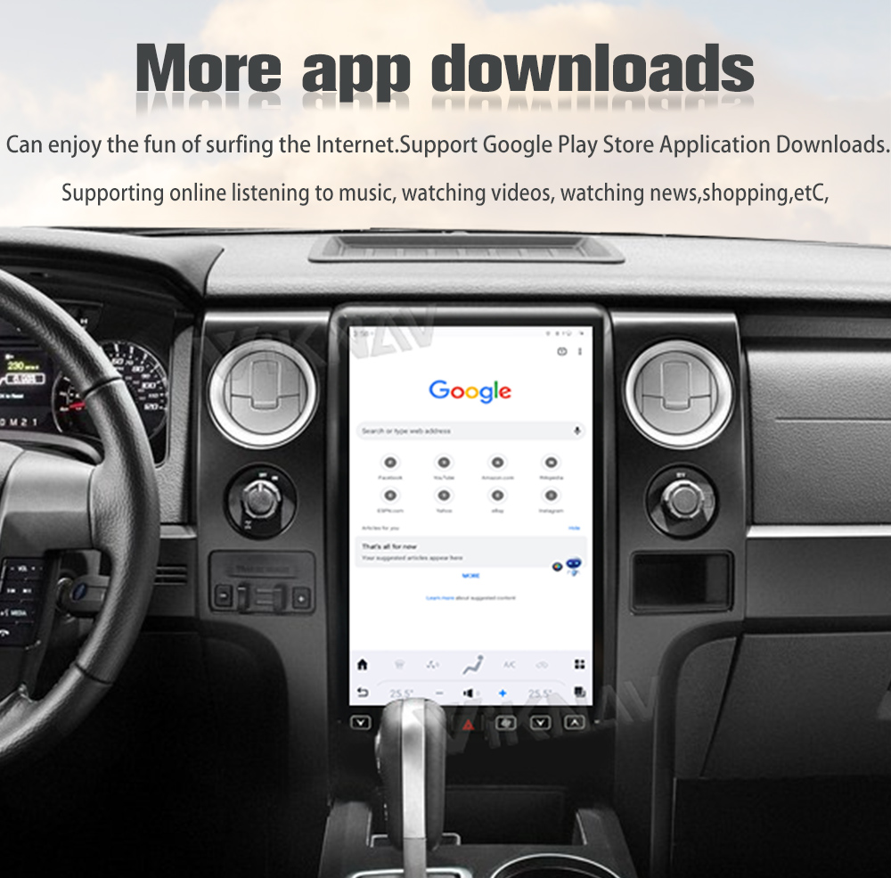Android 13 Car Radio For Ford F150 2013 - 2014 GPS Autoradio WIFI Carplay Touch Screen Multimeida Player Head Unit