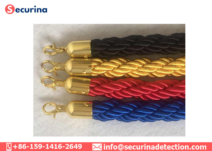 Safety Line Pole Rope Stanchion Cording Off Queue Barrier Ball Top Classical Airport Queuing