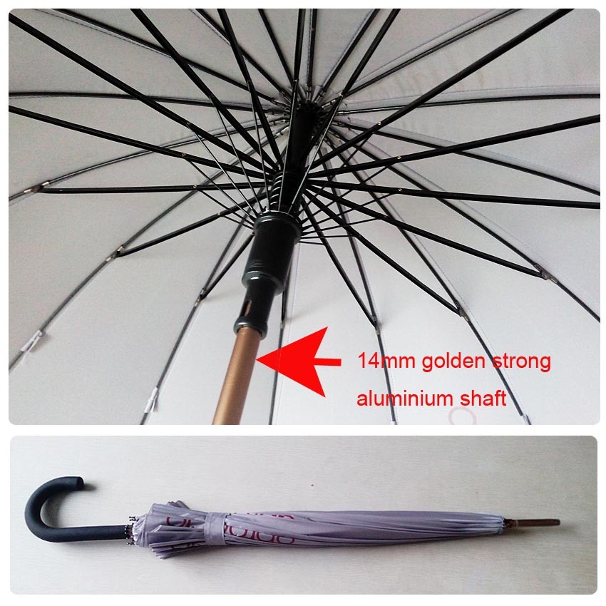 BV 14mm aluminum shaft Windproof Golf Umbrellas