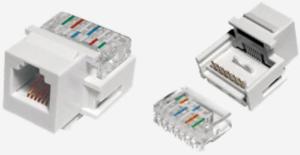 China RJ11 telephone keystone jack - T568A and T568B wholesale