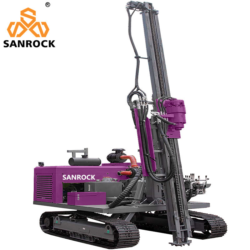 Solar Pile Driver Machine Hydraulic Portable Pile Driver Screw Pile Driving Equipment with Rotary Torque 10000N.m