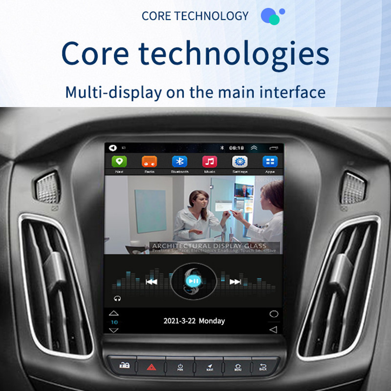 9.7 inch Radio for Ford Focus Android 2011-2019 Vertical Multimedia Car DVD Player