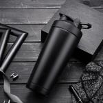 Stainless Steel Protein Shaker Bottle, 27.0 Fl Oz, Insulated, Leak Proof, BPA