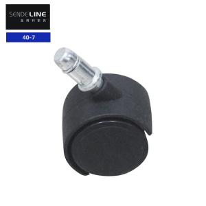 China Office Swivel Chair Wheels Replacement 40mm Wheel Hub Black Pulley Cardan Wheel wholesale