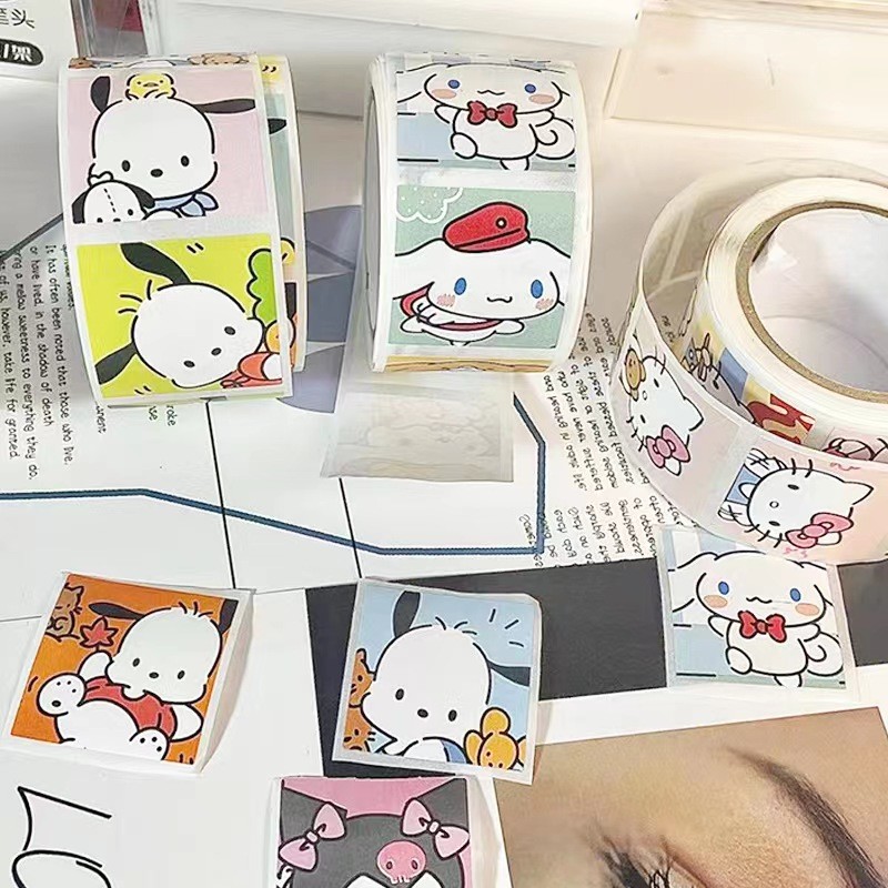 Personalized Cartoon Adhesive Tear Resistant Seal Sticker Label with Custom 4c Offset Printing