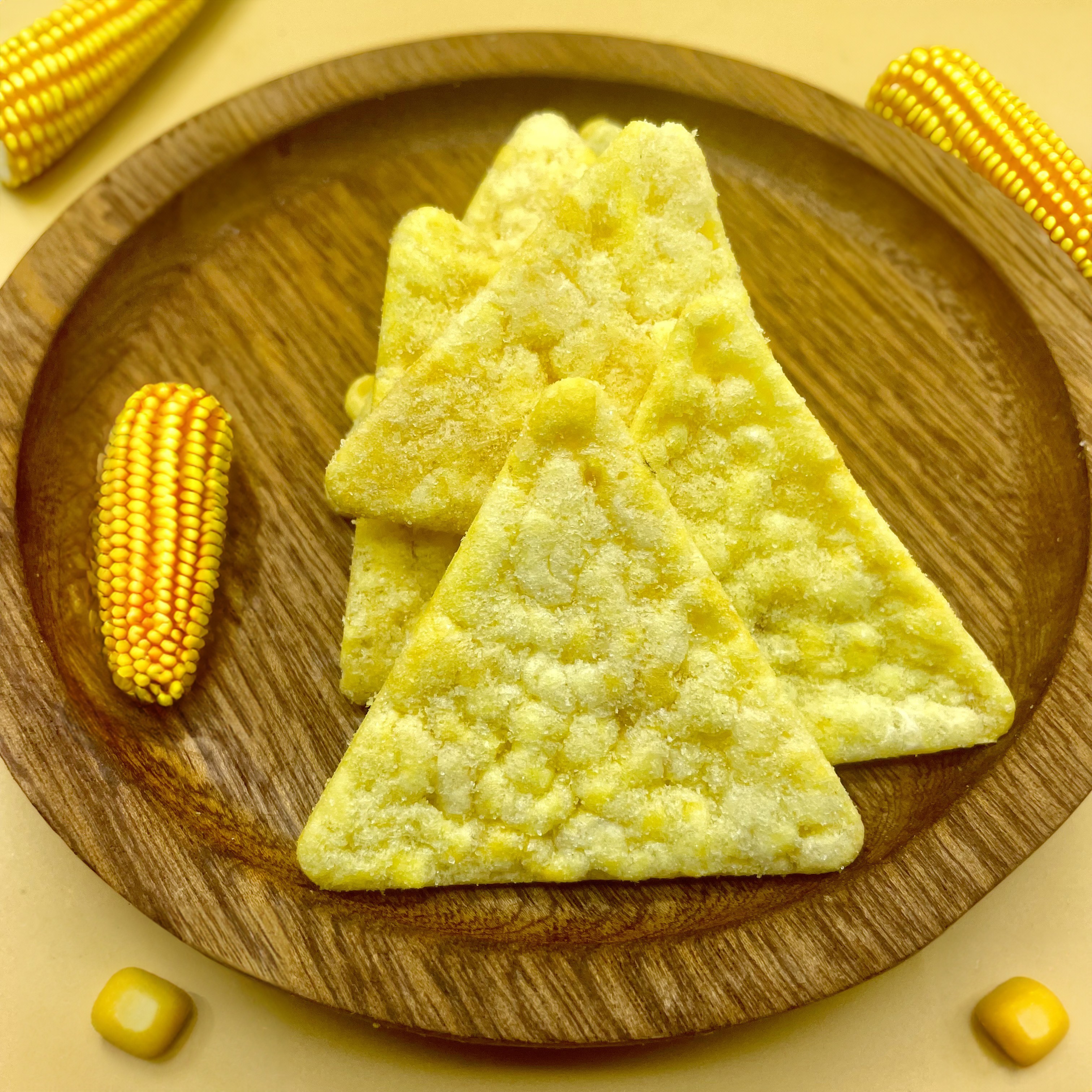 Triangle Corn Cracker Chips Delight Golden Flavorful and Perfectly Crispy