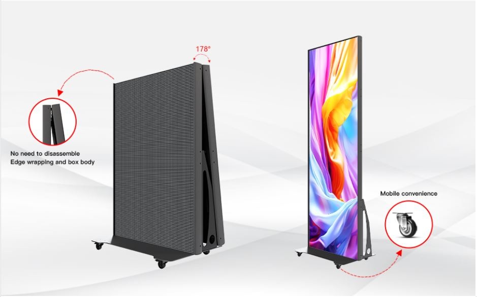 High Quality Gposter a Retail Product 45mm Thick Super Slim 640*1920mm P1.25 P1.538P1.82 P2 P2.5