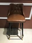 150kg Wrought Iron Leather Bar Stools