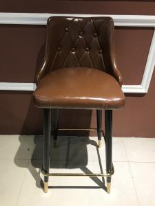 China 150kg Wrought Iron Leather Bar Stools wholesale