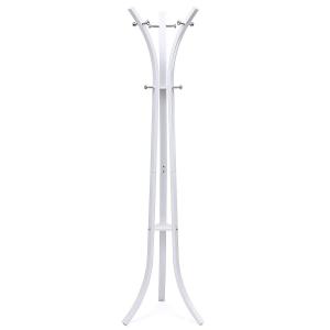 China White Metal Tube Coat Hanger Stand / Tubular Frame Steel Coat Rack Stand wholesale