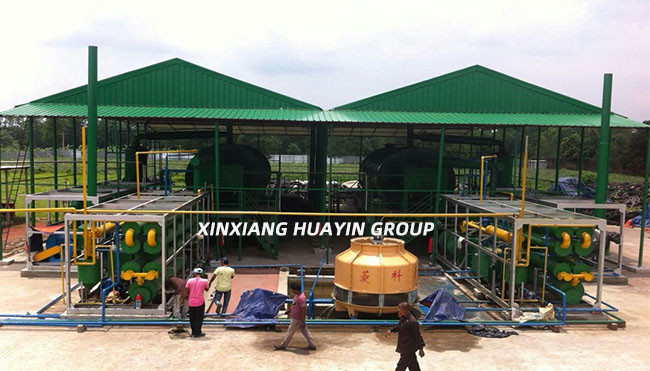 10 Ton Waste Plastic To Fuel Machine Huayin Plastic To Petrol Machine