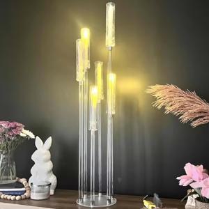 China Table Decorations Candle Holder Acrylic Candelabra Centerpiece Wedding Centerpieces wholesale